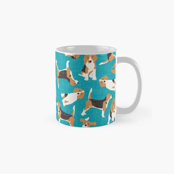 beagle scatter blue Classic Mug