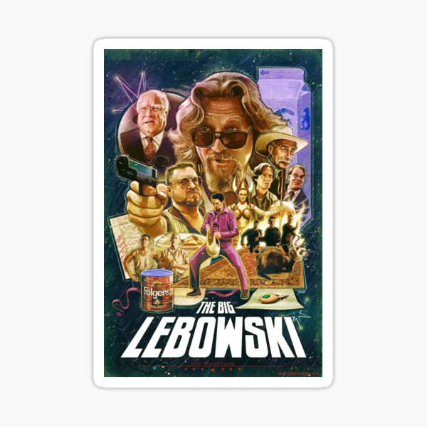 Big Lebowski Art Sticker