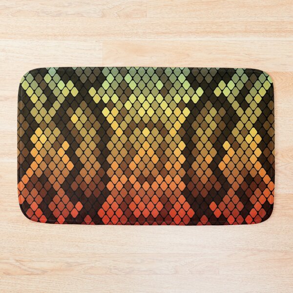 Item preview, Blue Gold Red Snake Skin designed and sold by HomeLivingCo.