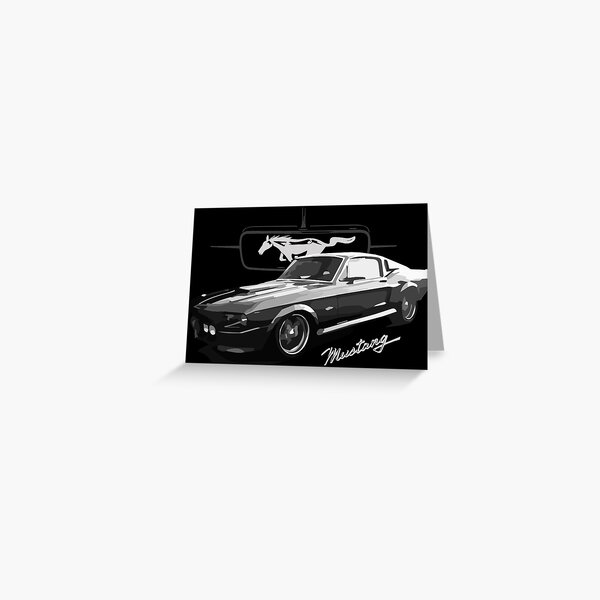 Vintage Ford Mustang Shelby Greeting Card