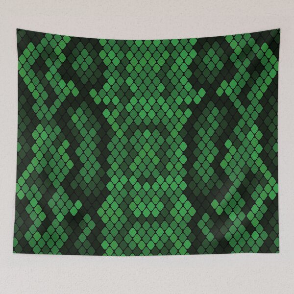 Item preview, Emerald Snake Skin designed and sold by HomeLivingCo.