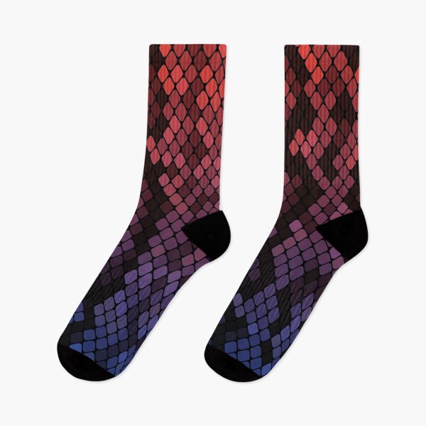Item preview, Red Blue Snake Skin designed and sold by HomeLivingCo.