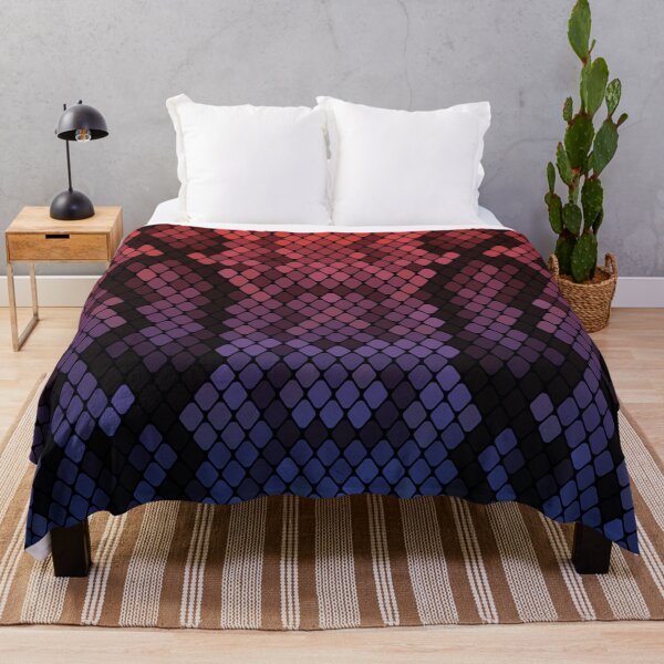 Item preview, Red Blue Snake Skin designed and sold by HomeLivingCo.