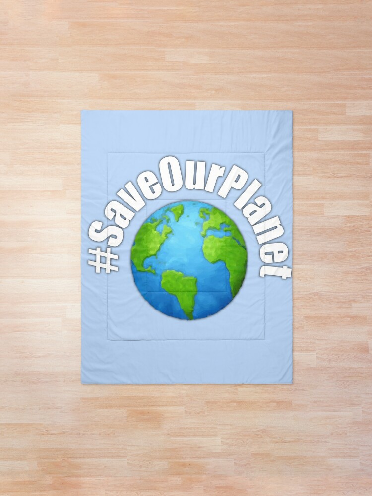 Couvre Lit Sauvons Notre Planete Par Produit696 Redbubble