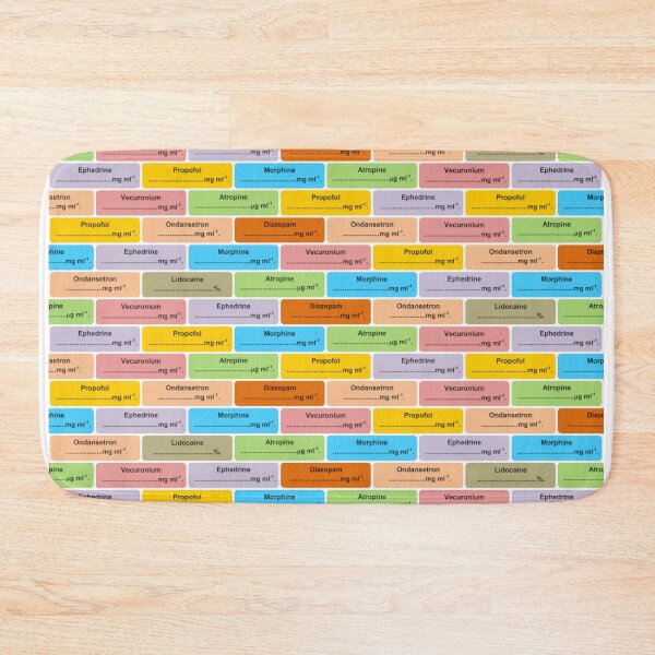 Item preview, Gift for Anaesthetist / Anesthetist / Anesthesiologist Drug Label Pattern designed and sold by VersiMerch.