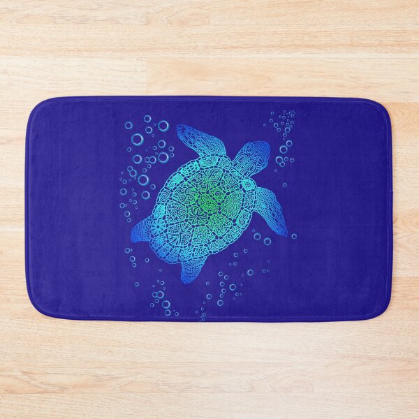Item preview, Ocean Blue Tribal Sea Turtle Honu Turtle Lover Gift designed and sold by GreenSplash.