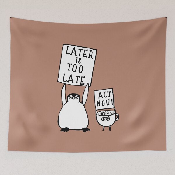 Item preview, Later is too late Penguin designed and sold by Huebucket.
