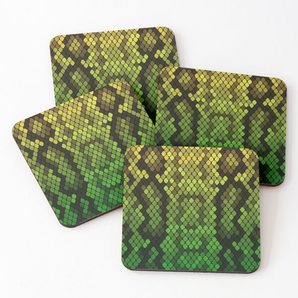 Item preview, Yellow Green Snake Skin designed and sold by HomeLivingCo.