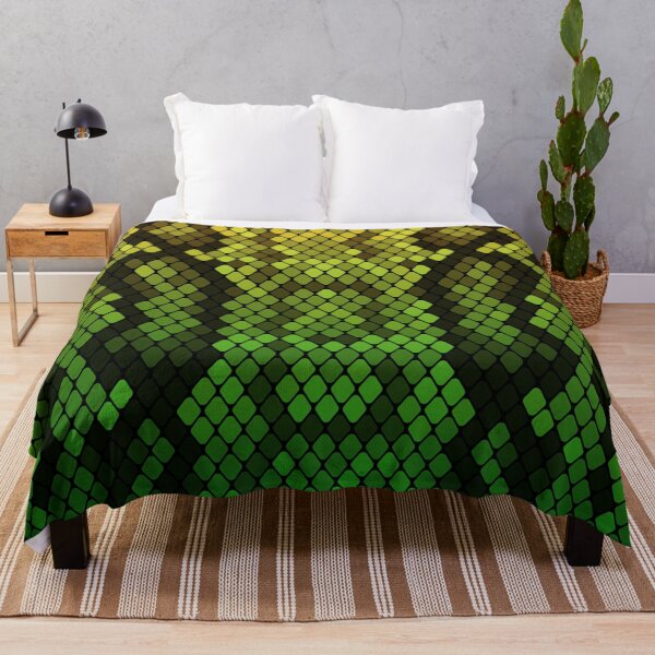 Item preview, Yellow Green Snake Skin designed and sold by HomeLivingCo.