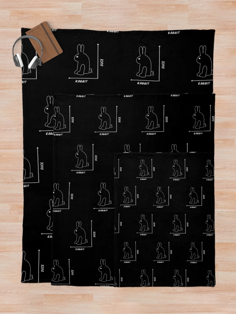 Thumbnail 5 of 6, Throw Blanket, Duck/Rabbit Graph designed and sold by Bethcentral Designs.