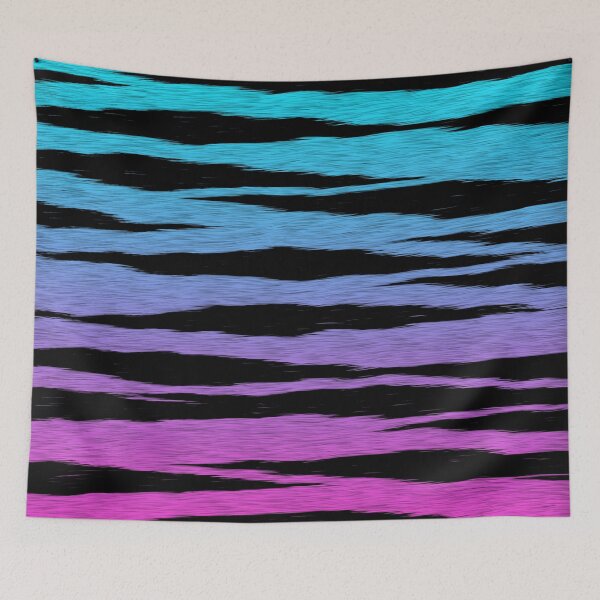 Item preview, Blue Pink Tiger Skin designed and sold by HomeLivingCo.