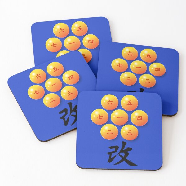 Item preview, Bolas de dragón con números en japonés y el kanji de KAI (改) designed and sold by Yoteformo.