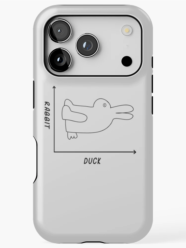 Thumbnail 1 of 4, iPhone Case, Duck/Rabbit Graph designed and sold by Bethcentral Designs.