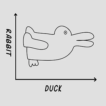 Artwork thumbnail, Duck/Rabbit Graph by Bethcentral Designs