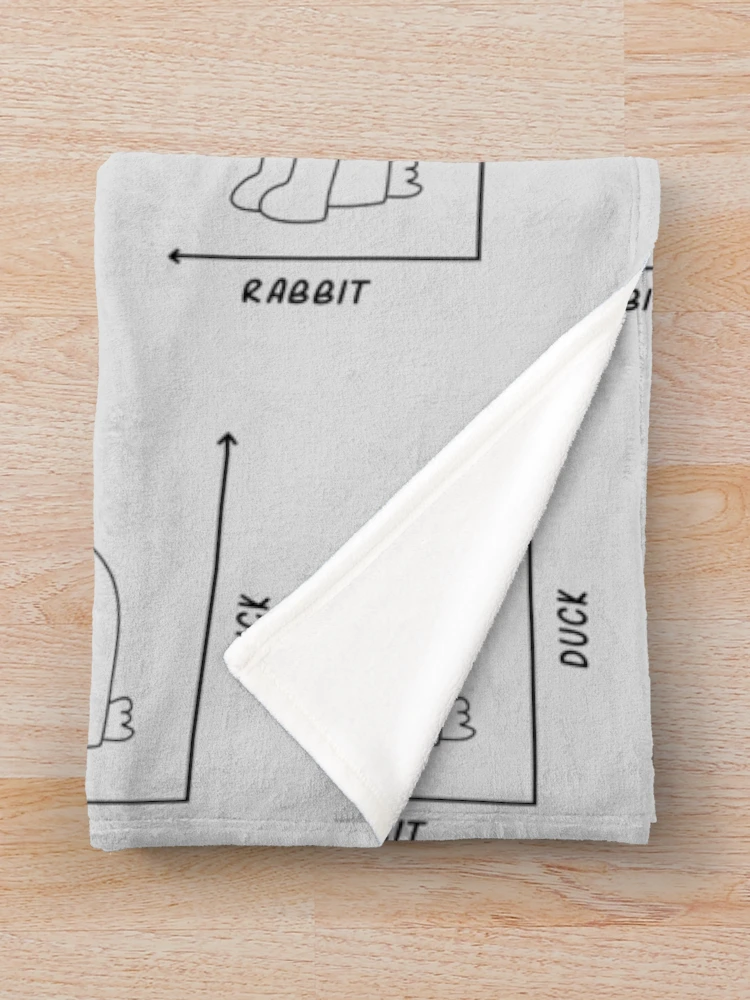 Thumbnail 3 of 6, Throw Blanket, Duck/Rabbit Graph designed and sold by Bethcentral Designs.