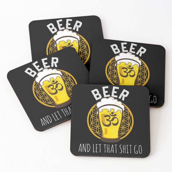Item preview, Beer Om and relax while doing yoga designed and sold by LuminOrb.