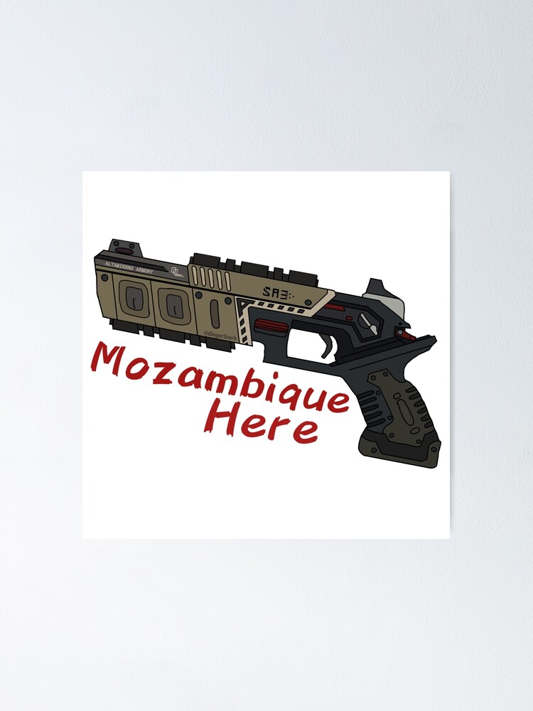 Apex Legends Mozambique Here Art Poster By Gingersnark Redbubble - tri laser gun roblox