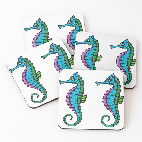 Item preview, Aqua Seahorse designed and sold by HappyGDuckyFarm.