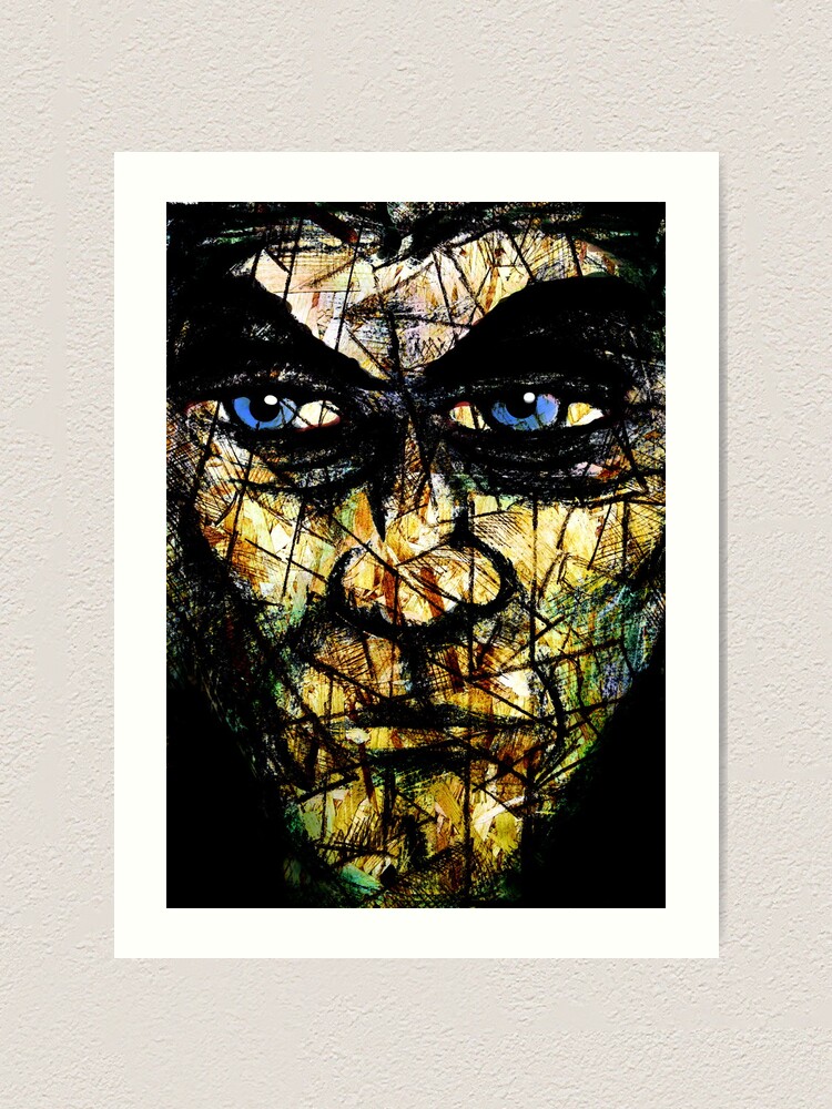 Alternate view of Long Face Wide Art Print