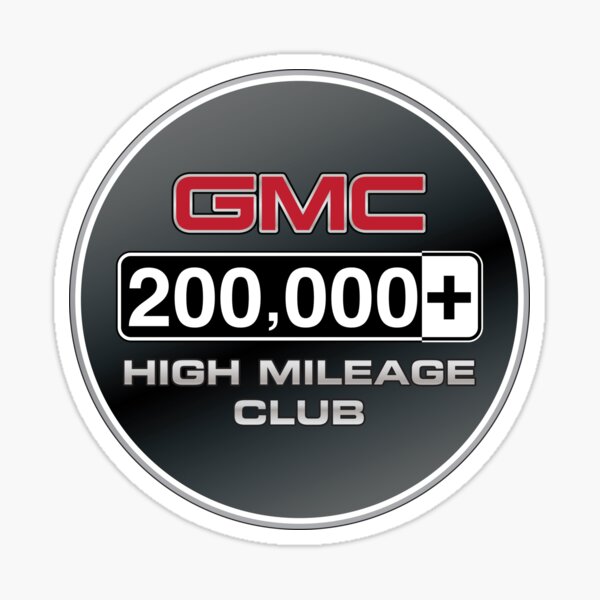 GMC High Mileage Club - 200,000+ Miles Sticker