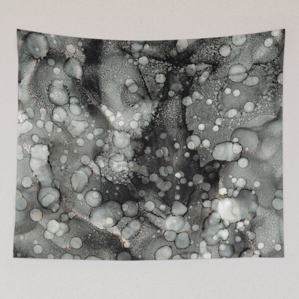 Item preview, Black Bubble: Original Abstract Ink Painting designed and sold by herzart.