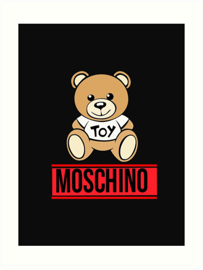 moschino logo bear