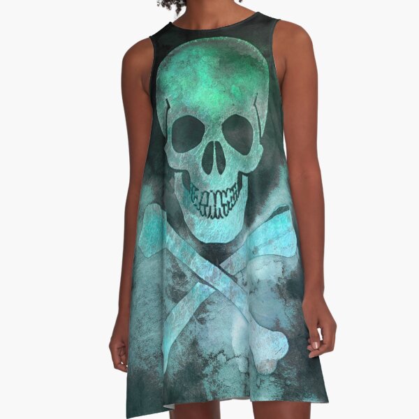Pirate symbol A-Line Dress