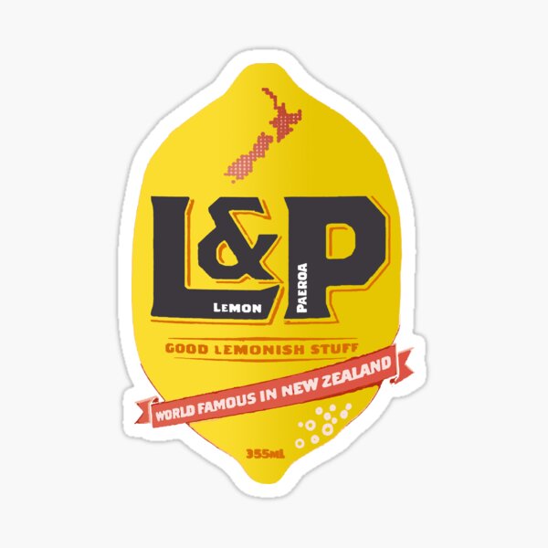 Lemon And Paeroa New Zealand Drink design Sticker