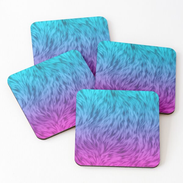 Item preview, Blue Pink Wolf Fur designed and sold by HomeLivingCo.