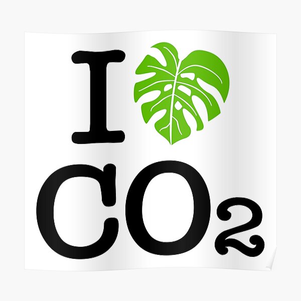 I love Co2 Ich liebe Co2 Poster