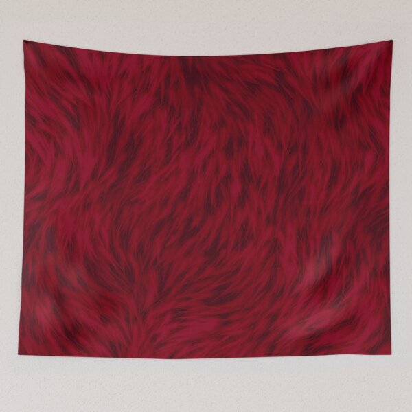 Item preview, Burgundy Wolf Fur designed and sold by HomeLivingCo.