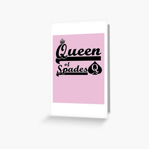 Queen of Spades Hotwife bbc Cuckold Greeting Card