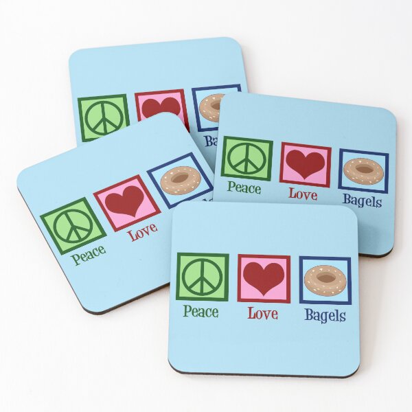 Item preview, Peace Love Bagels designed and sold by Epic Love Designs.