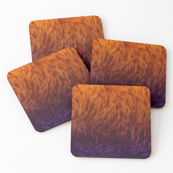 Item preview, Orange Blue Wolf Fur designed and sold by HomeLivingCo.