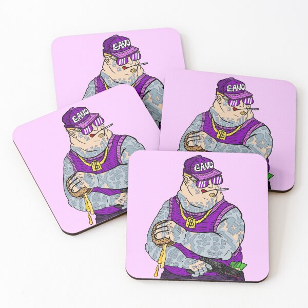 Item preview, big fries, fat gangsta with burger. designed and sold by JJadx.