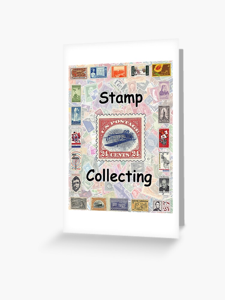 Stamp Collecting Greeting Card for Sale by Montage-Madness