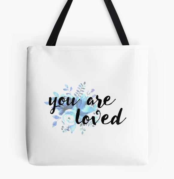 Christian Bible Verse Quote - You are loved Tote Bag for Sale by  ChristianStore