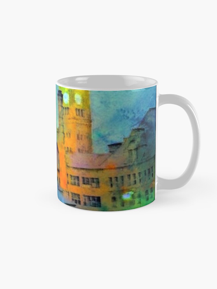 Alternate view of Clock Tower in Rain Mug