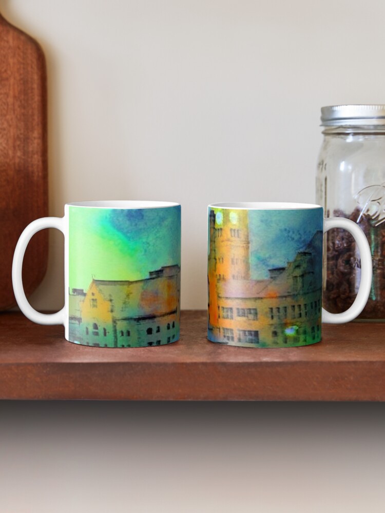 Alternate view of Clock Tower in Rain Mug