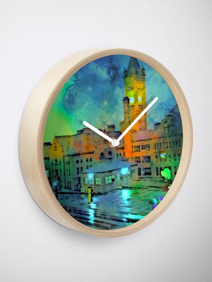 Alternate view of Clock Tower in Rain Clock