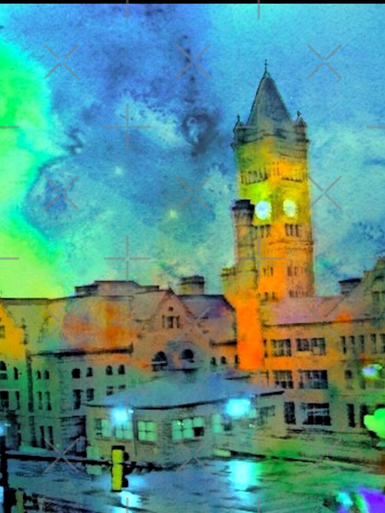 Clock Tower in Rain by KarleighBon