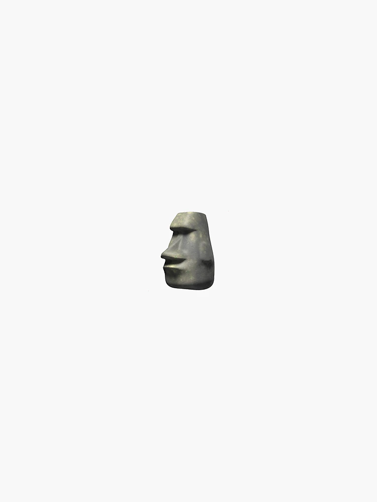 Moai Easter Island Head Statue Emoji Meme Sticker for Sale by CoryHarts