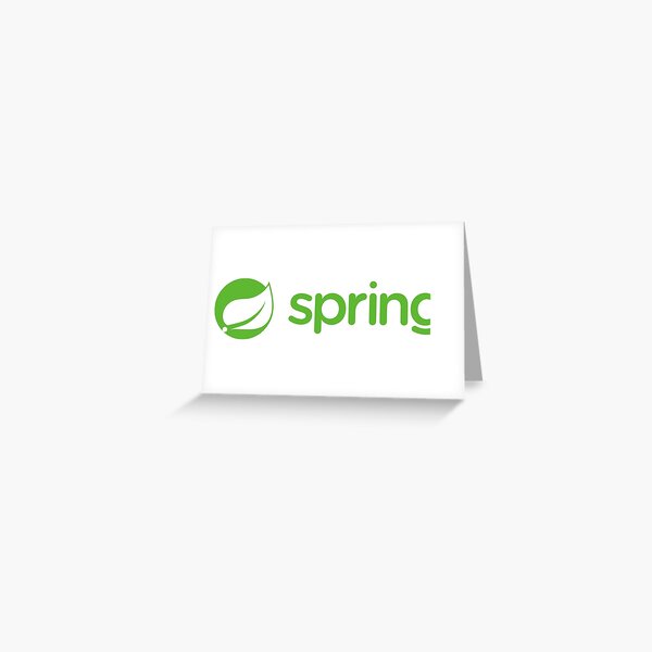 spring java logo greeting card by aaron84 redbubble redbubble