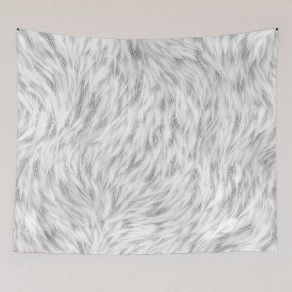 Item preview, White Wolf Fur designed and sold by HomeLivingCo.