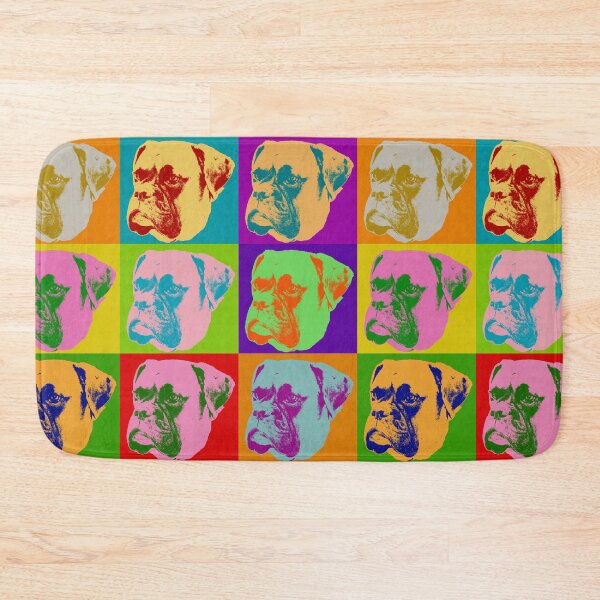 Item preview, Boxer Dog Pop Art Retro 90s 80s 70s 60s Bright Colors Unique Love Boxer Dogs Gift idea designed and sold by joannejgg.