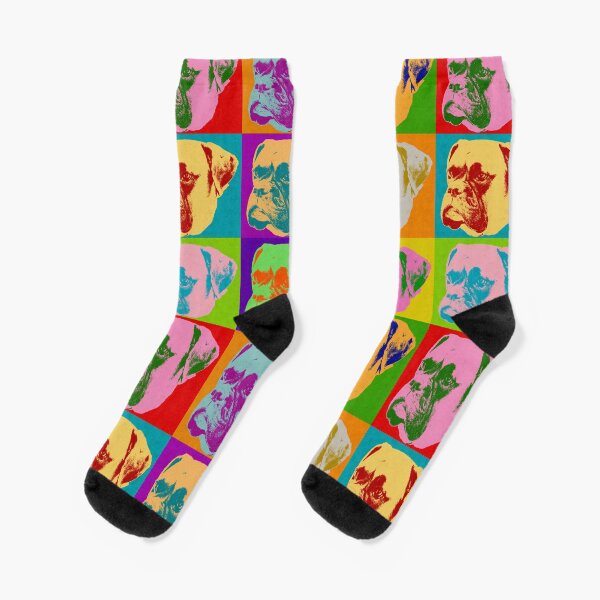 Item preview, Boxer Dog Pop Art Retro 90s 80s 70s 60s Bright Colors Unique Love Boxer Dogs Gift idea designed and sold by joannejgg.