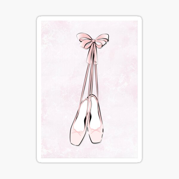"Ballet shoes" Sticker for Sale by MPillustration Redbubble