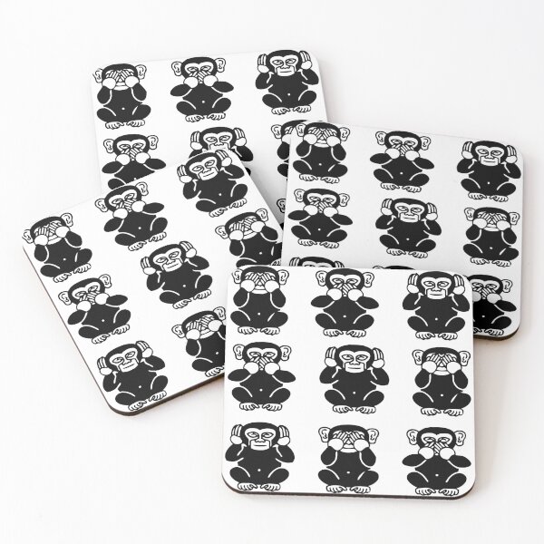 Item preview, Three wise monkeys - see, speak and hear no evil designed and sold by Leeloks.