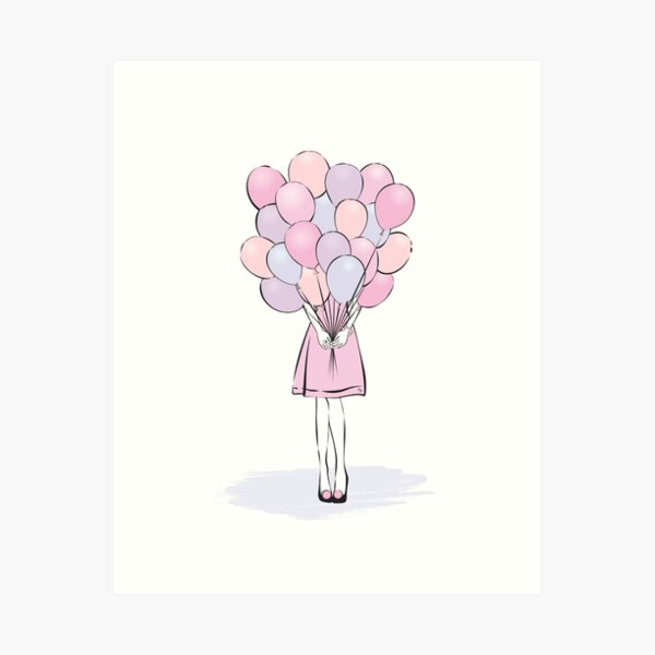 Balloon Girl Art Print