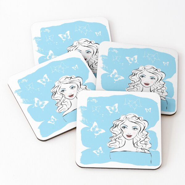 Item preview, Blue Butterflies Girl designed and sold by MPillustration.